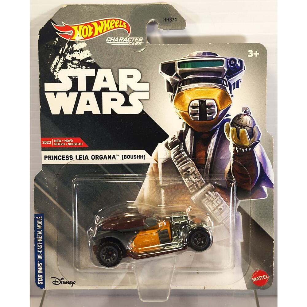 Hot Wheels Character Cars Star Wars PRINCESS LEIA ORGANA (BOUSHH) New, See PIcs!